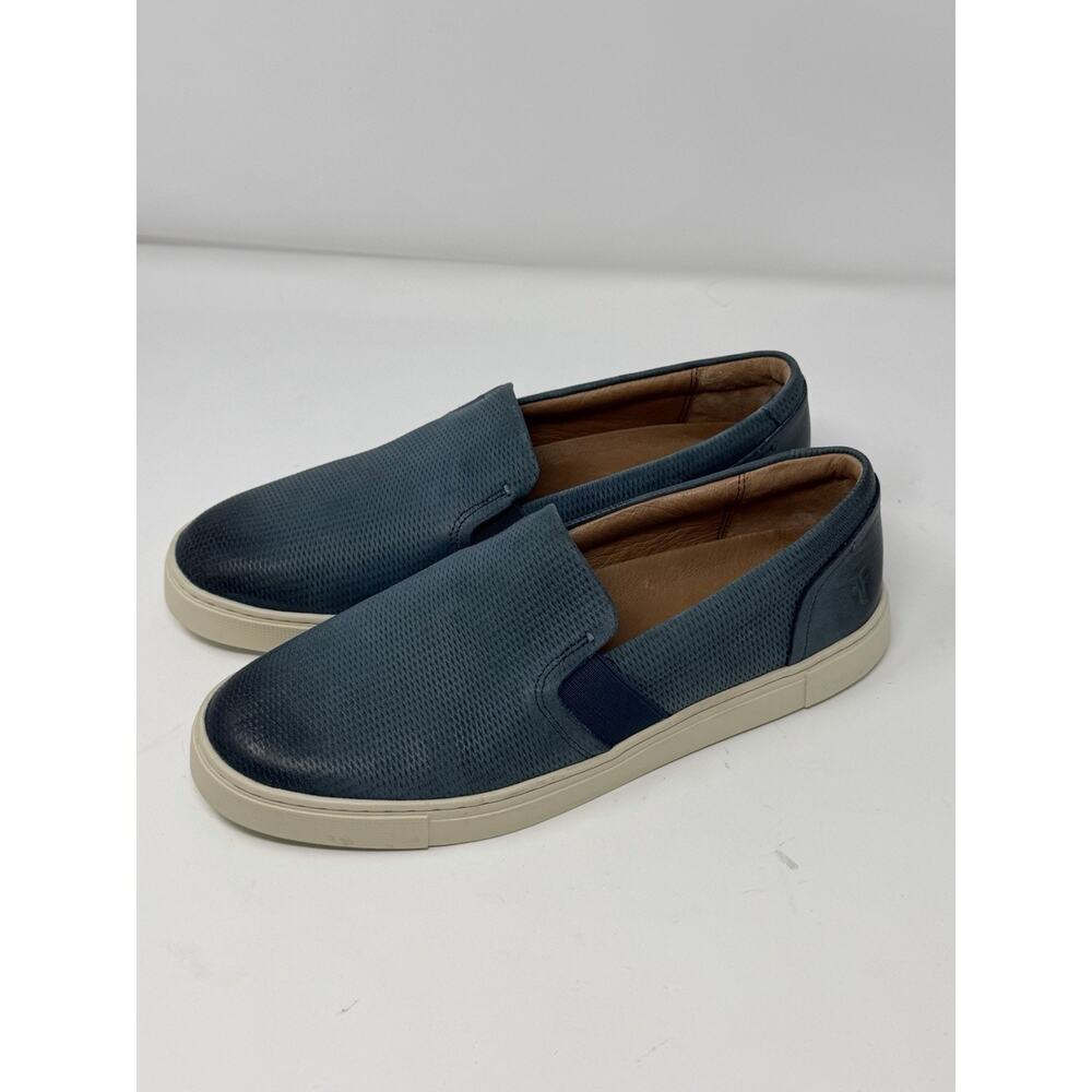 Frye‎ Ivy Blue Leather Suede Women's Slip On Tennis Shoe Sz 7.5
